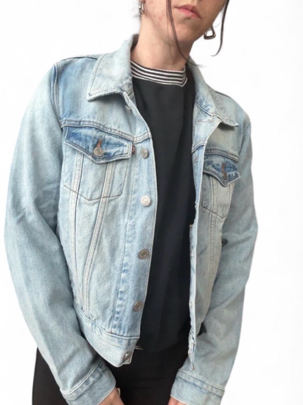Levi's Light Blue Denim Jacket with Tan Label